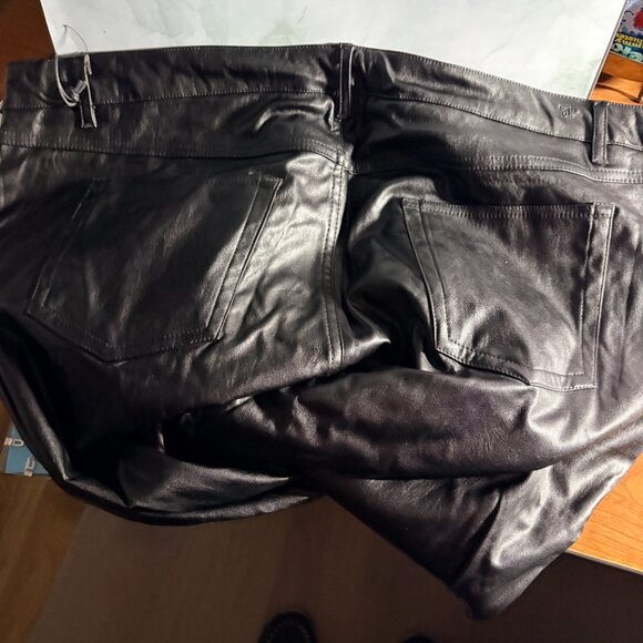 Brand New Juicy Couture Black Plether Pants Sz 20W JC299B RRLP - Picture 3 of 4